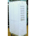 Bun-Pan-Rack Cover, Translucent White, 23" x 28" x 62"