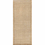 Burlap Wired Edge Ribbon 1-1/2", Natural - Roll of 9 Feet 