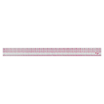 C-Thru Inch/Metric X-Ray Ruler. Inches broken down in 16ths. Overall Length 24"