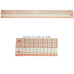 C-Thru Inch/Metric X-Ray Ruler. Inches broken down in 16ths.