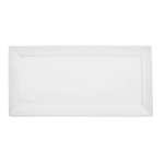 CAC China Bone White Rectangular Porcelain Platter, 12