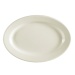 CAC China Ceramic Oval Platter - 10 3/8" x 7 1/8" - Case Of 24