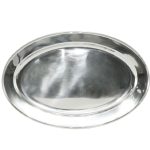 CAC China Stainless Steel Oval Platter, 22"