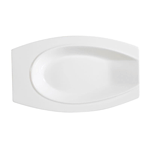 CAC HSD-10 Bone White Porcelain Horse Shoe Platter