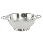 CAC Stainless Steel Footed Colander, 5 Qt.