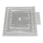 CakeSafe Square Acrylic Disc Basic Kit, .25" with Center Holes, 6", 8", 10" 