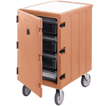 Cambro 1826LBC157 Camcart for Food Storage Boxes, Single Compartment - Coffee Beige