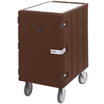 Cambro 1826LBCSP131 Camcart for Food Storage Boxes, Single Compartment; with Security Package - Dark Brown