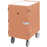 Cambro 1826LBCSP157 Camcart for Food Storage Boxes, Single Compartment; with Security Package - Coffee Beige