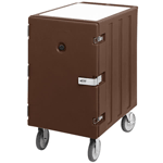 Cambro 1826LTCSP131 Camcart for Trays and Sheet Pans, Single Compartment; W/ Security Package - Dark Brown