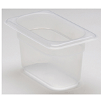 Cambro 94PP Translucent Food Pan: Ninth Size 4-1/4