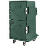 Cambro CMBHC1826TBF192 Granite Green Camtherm Electric Cabinet, Tall Profile, 10" Rear Casters, Fahrenheit, Hot or Cold