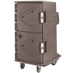 Cambro CMBHC1826TBF194 Granite Sand Camtherm Electric Cabinet, Tall Profile, 10" Rear Casters, Fahrenheit, Hot or Cold