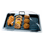 Cambro Display Cover Dome 12" x 20" with 2 End Cuts - Clear (Tray Not Included)
