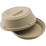 Cambro HK39 Heat Keeper for 9'' Plates Antique White - Pack of 6