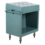 Cambro TDCR12401 Tray and Dish Cart: Cart-&-Rack Combination - Slate Blue