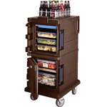 Cambro UPC600131 Ultra Camcart for Food Pans - Dark Brown