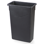 Carlisle 34202303 TrimLine Waste Container 23 gal - Black