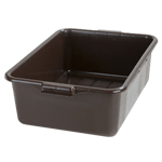 Carlisle 4401101 Bus Box, 15" x 20" x 7", stackable, reinforced rim, brown