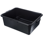 Carlisle 44011 Cheese/Bus Box - 20" x 15" x 7" Deep - NSF approved - Black