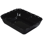 Carlisle Black 10 lb Tulip Deli Crock 13-1/16