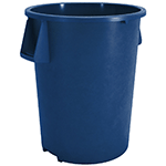 Carlisle Bronco Blue Round Waste Container, 20 Gallon