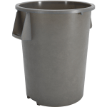 Carlisle Bronco Gray Round Waste Container, 55 Gallon