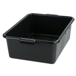 Carlisle N4401103 Bus Box, 15" x 20" x 7", stackable, reinforced rim, Black - Case of 12