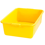 Carlisle N4401104 Bus Box, 15" x 20" x 7", stackable, reinforced rim, Yellow - Case of 12
