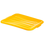 Carlisle N44012 Comfort Curve Tote Box Universal Lid - Yellow - Pack of 12