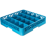Carlisle OptiClean 20-Compartment Cup Dish Rack - Case of 6