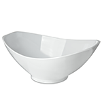 Carlisle White Scoop Bowl 13-3/4" x 9-3/8," - Pack of 4