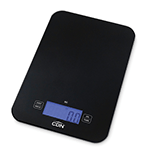 CDN Digital Glass Scale 15 lb, Black SD1502-BK