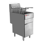 Grindmaster-Cecilware Pro FMS504 Four Tube Gas Floor Fryer - 120,000 BTU