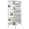 Channel CSR-156 Full Size Stationary Front Loading First In, First Out Aluminum Can Rack for (156) #10 Cans