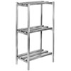 Channel DR2448-3 48" x 24" x 64" Three Shelf Aluminum Dunnage Shelving Unit - 2500 lb. Capacity