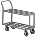 Channel Heavy Duty Marking / Stocking Truck Tubular Steel Construction 18" W x 44" D X 36" H: 4-Caster Model