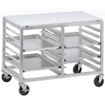 Channel DS2410P Mobile Work Table, Angle Slide, Double Section - For 10 Pans