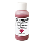 Chef Rubber Jewel Pink Quartz Cocoa Butter, 200g / 7 oz.