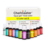 Chefmaster Liqua-Gel Colors .70 oz. Set of 12