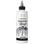 Chefmaster Silver Shimmer Glaze, 10 oz.