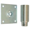 CHG (Component Hardware Group) OEM # A41-5032 / A48-5032 / A48-5032-C, Stainless Steel 4" Adjustable Equipment Leg; Hex Foot; 3 1/2" Plate Mount