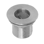 CHG (Component Hardware Group) OEM # E16-4051-LW, Nickel Plated Brass Sink Drain - 1 1/2" NPS; 1 1/2" Long; 2" Sink Opening