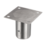 CHG Steel Leg Socket with Welded Mounting Plate