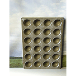 Chicago Metallic Mini Cupcake / Muffin Pan Glazed 24 Cups USED