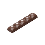 Chocolate World Polycarbonate Bar Square Sphere Chocolate Mold, 8 Cavities