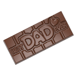 Chocolate World Clear Polycarbonate Chocolate Mold, Best Dad Ever