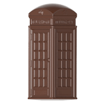 Chocolate World Clear Polycarbonate Chocolate Mold, Phone Booth
