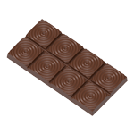 Chocolate World Clear Polycarbonate Chocolate Mold, Circle Bar