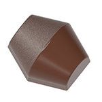 Chocolate World Horizontal Cone Polycarbonate Chocolate Mold, 21 Cavities